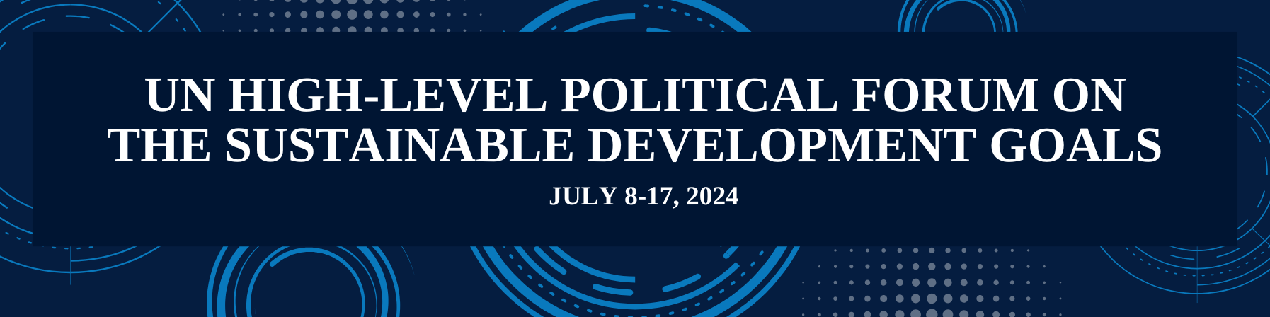 Attending the 2024 UN High-Level Political Forum on the Sustainable Development Goals